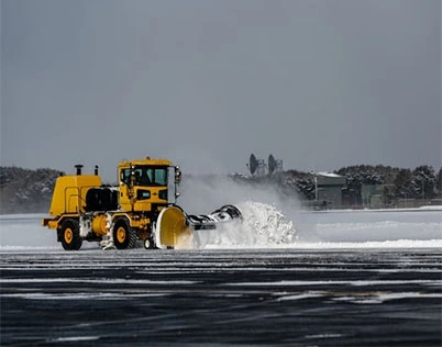 De-icing scenario in taxiway areas