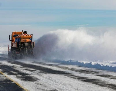 De-icing scenario in taxiway areas De-icing scenario in taxiway areas