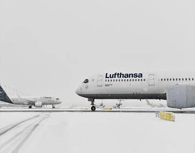 De-icing scenario in taxiway areas De-icing scenario in taxiway areas