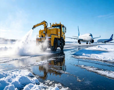 The airport's repair team The airport's repair team