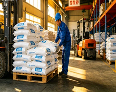 Delivery scene of potassium acetate