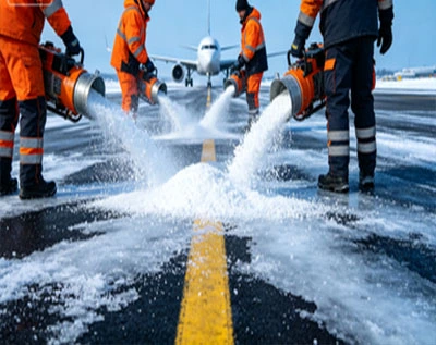 potassium acetate is used to protect airport lighting systems