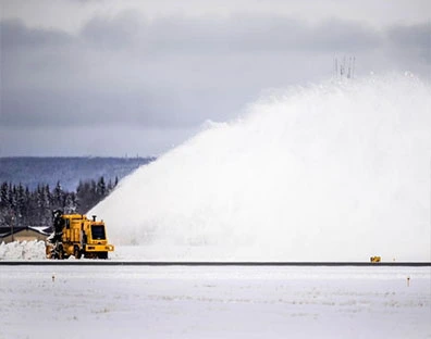 Snow removal on airport runways Snow removal on airport runways