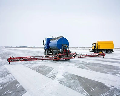 Snow melting solid potassium acetate