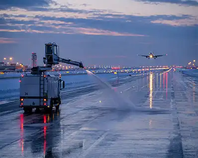 How Is Solid Potassium Acetate Used for Airport Runway Ice Control?