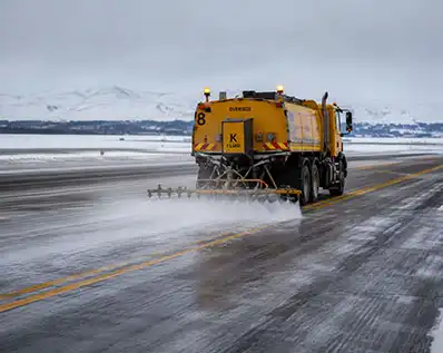 Solid Potassium Acetate Solutions for Safe Airport Winter Operations